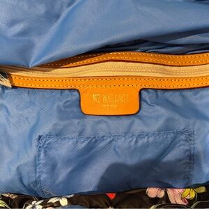 MZ Wallace Floral Quilted Bag with Blue Accents